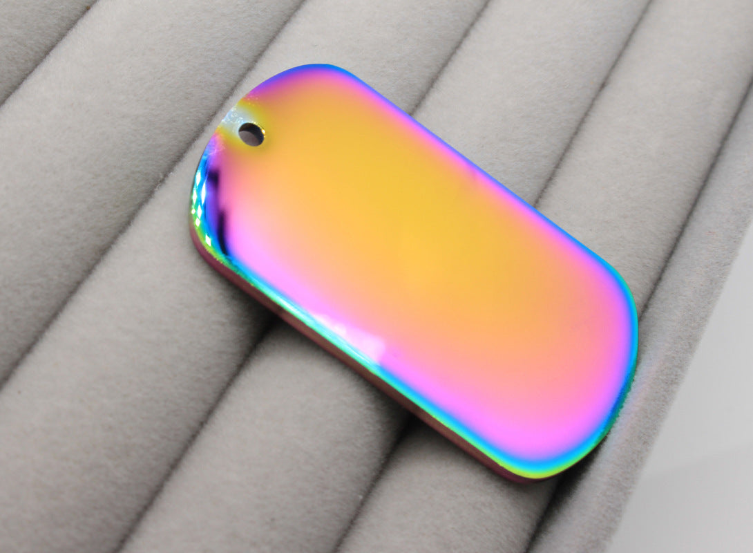 Laser Material Of Mirror Stainless Steel Pendants (10pcs) for Laser Engraving
