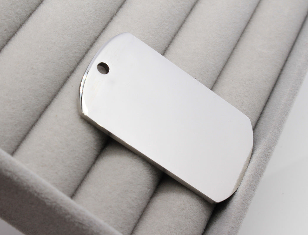 Laser Material Of Mirror Stainless Steel Pendants (10pcs) for Laser Engraving