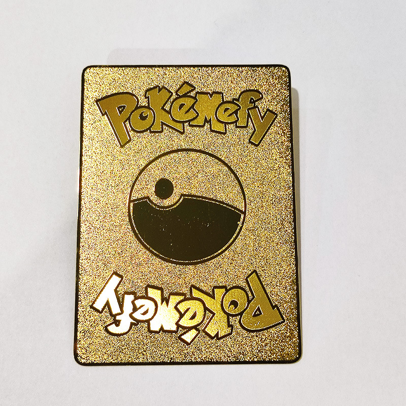 Blank Gold Stainless Steel Metal Card – Double-Sided Gold-Plated & Frosted – DIY Printable & Customizable