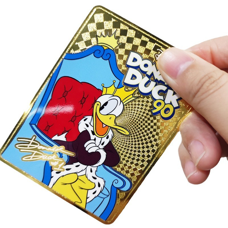 Blank Gold Stainless Steel Metal Card – Double-Sided Gold-Plated & Frosted – DIY Printable & Customizable