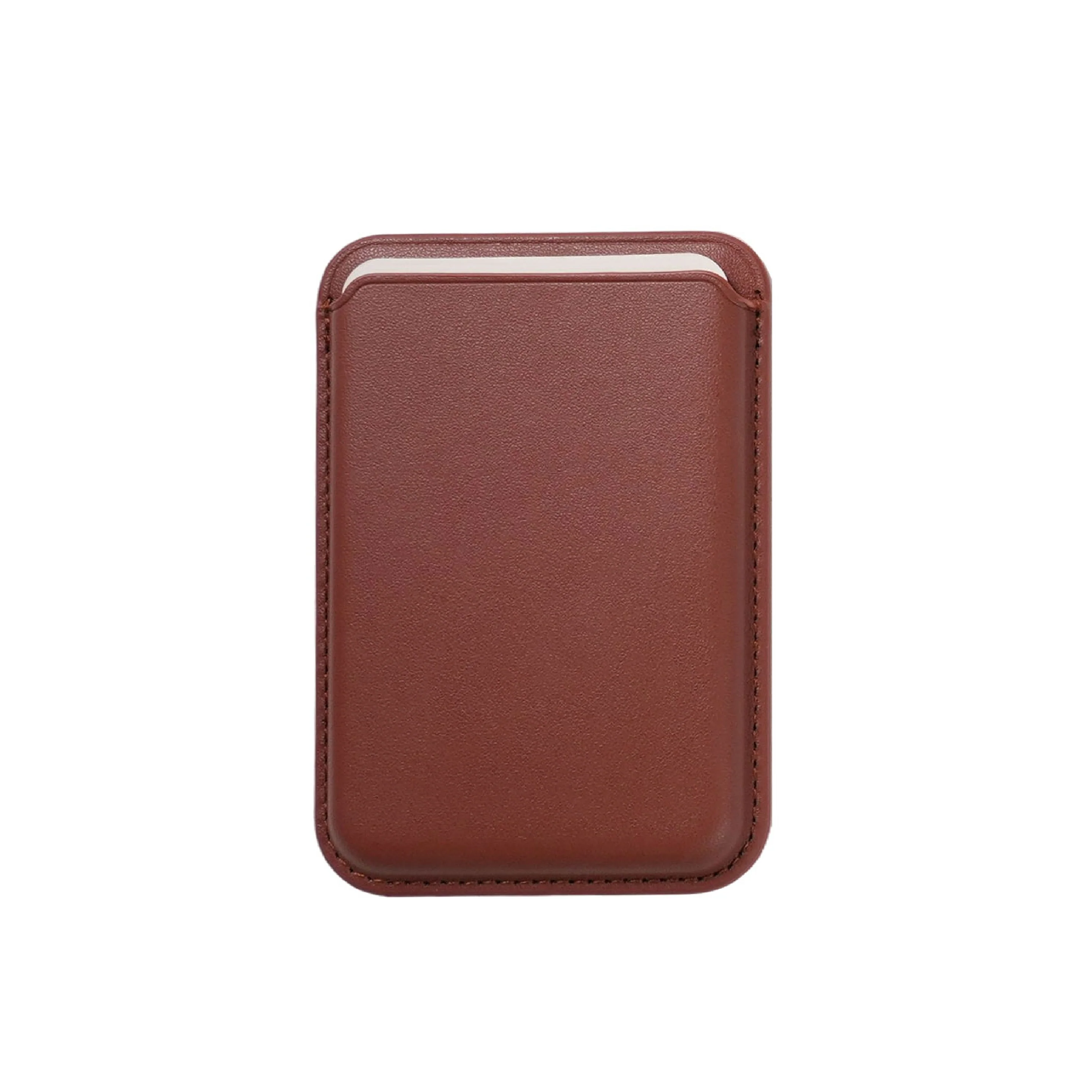 Blank Magnetic Leather Card Holder for iPhone -Suitable for Laser Engraving