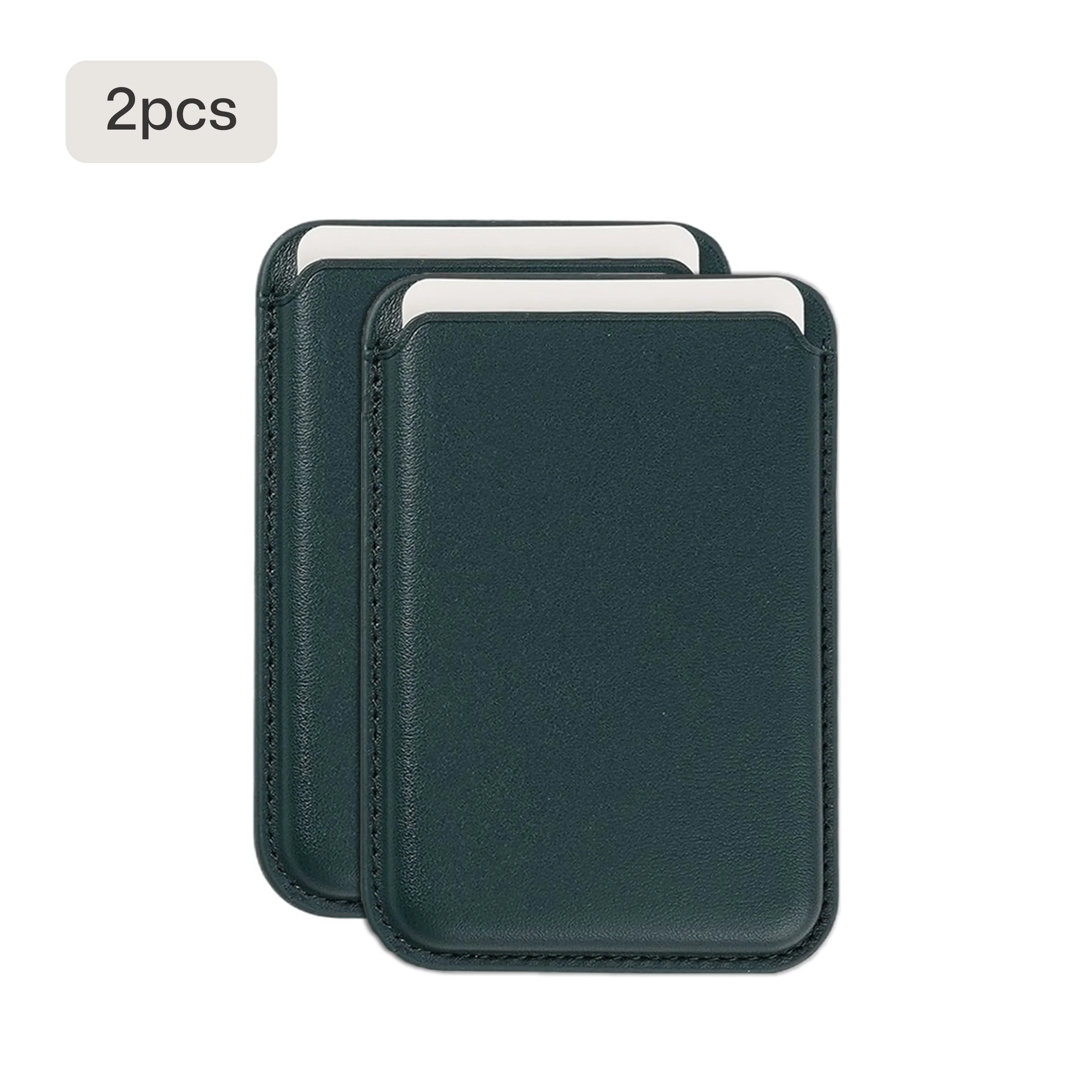 Blank Magnetic Leather Card Holder for iPhone -Suitable for Laser Engraving
