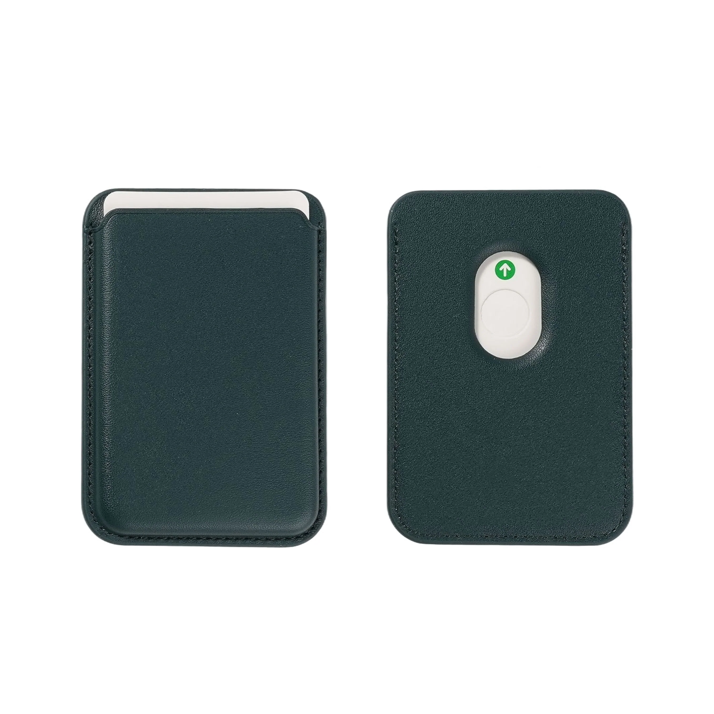 Blank Magnetic Leather Card Holder for iPhone -Suitable for Laser Engraving