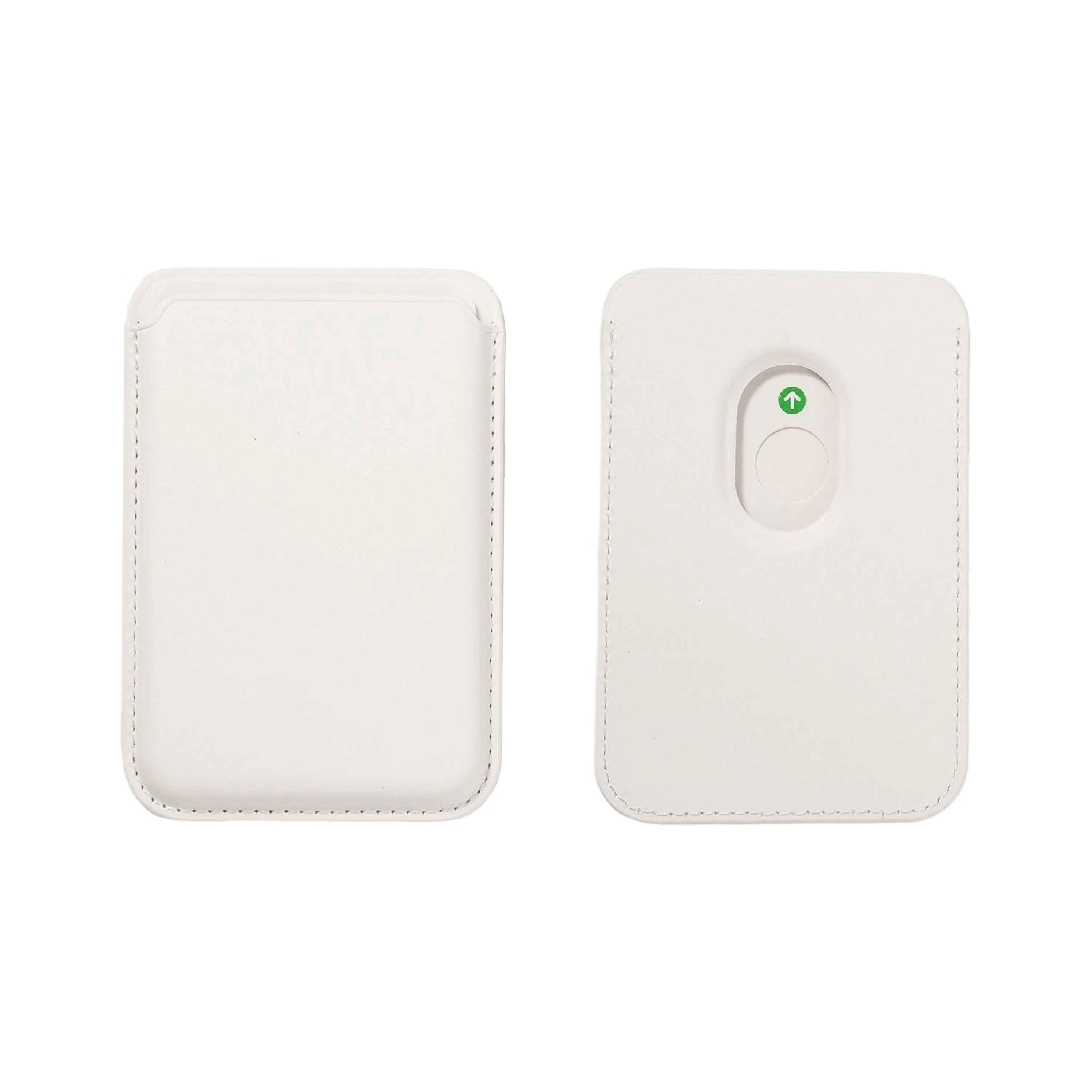 Blank Magnetic Leather Card Holder for iPhone -Suitable for Laser Engraving