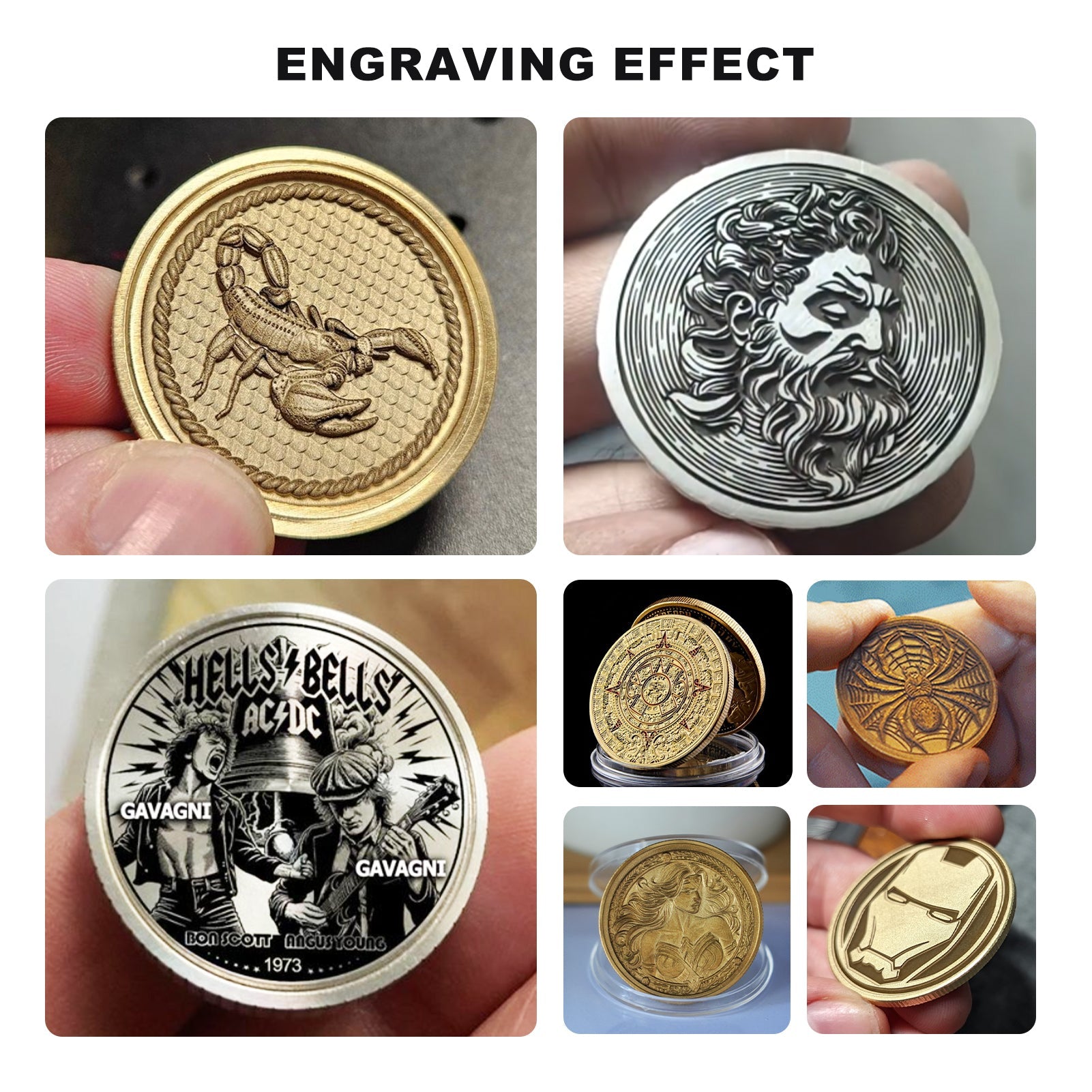 Blank 3mm Metal Coin(20pcs) for Laser Engraving