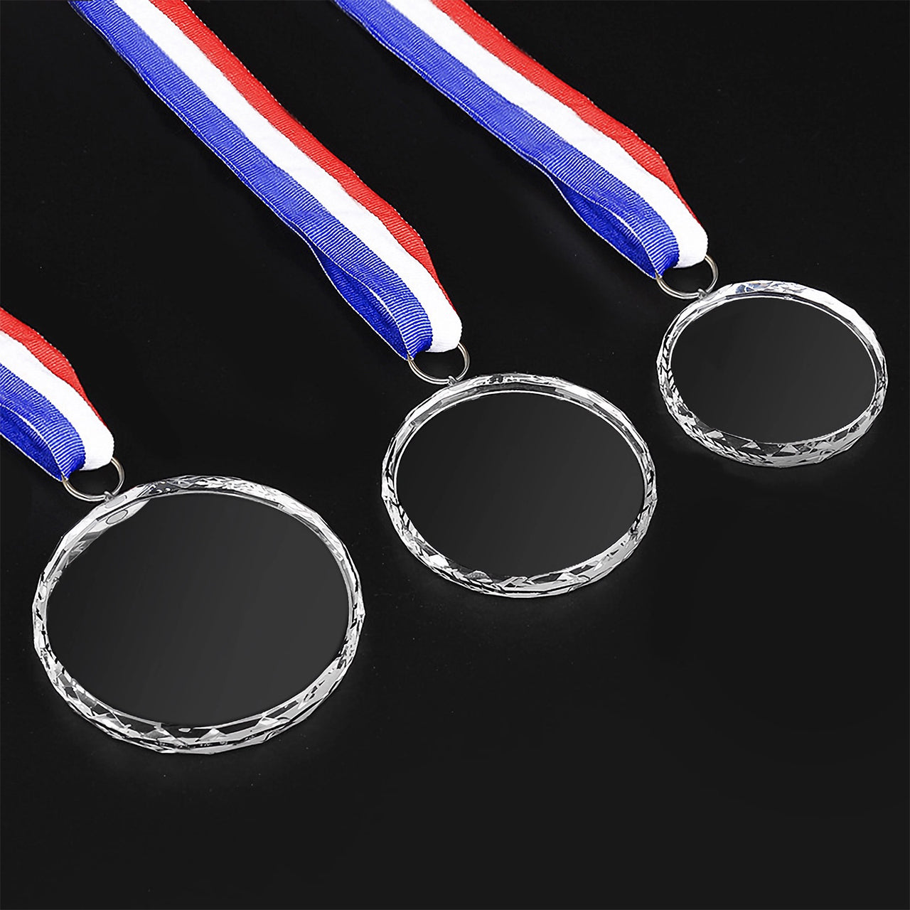 Blank Glass Medal for Laser Engraving