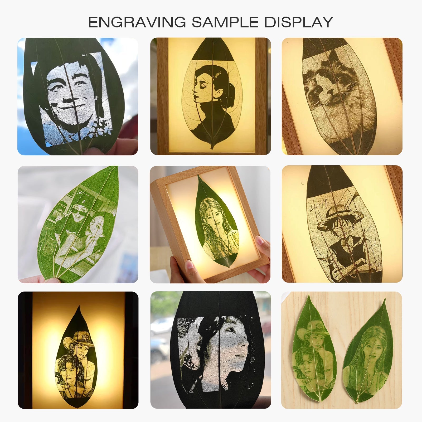 Laser Material Of Blank Leaf Engraving Kit for Laser Engraving