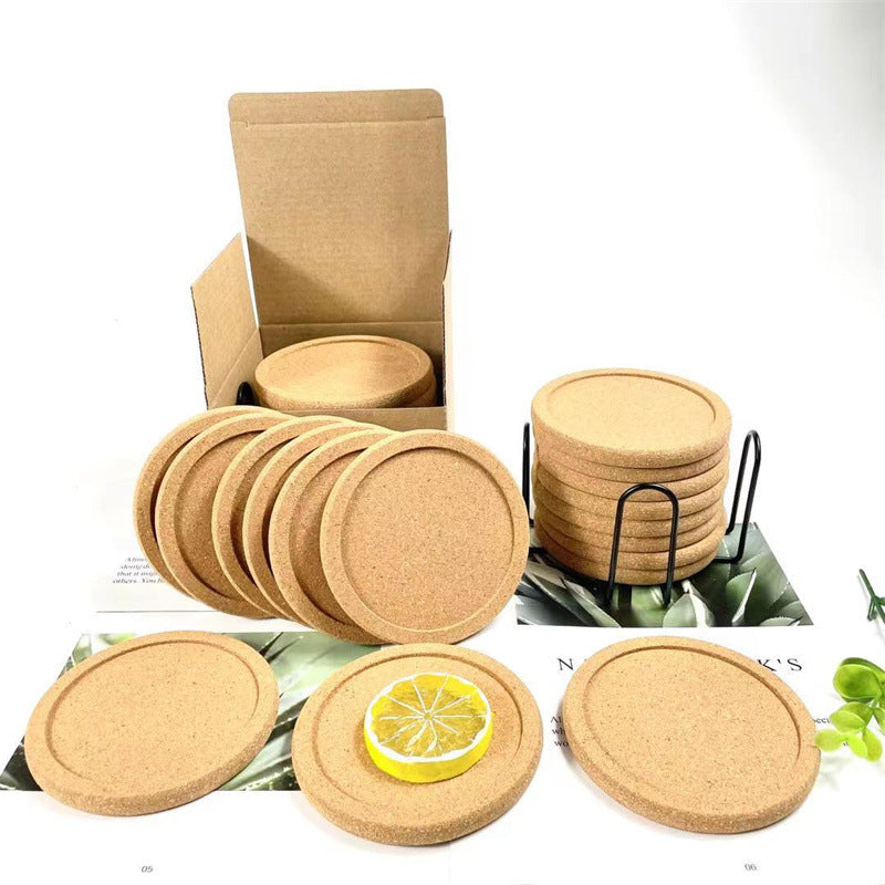 DIY Round Cork Coasters for Drinks