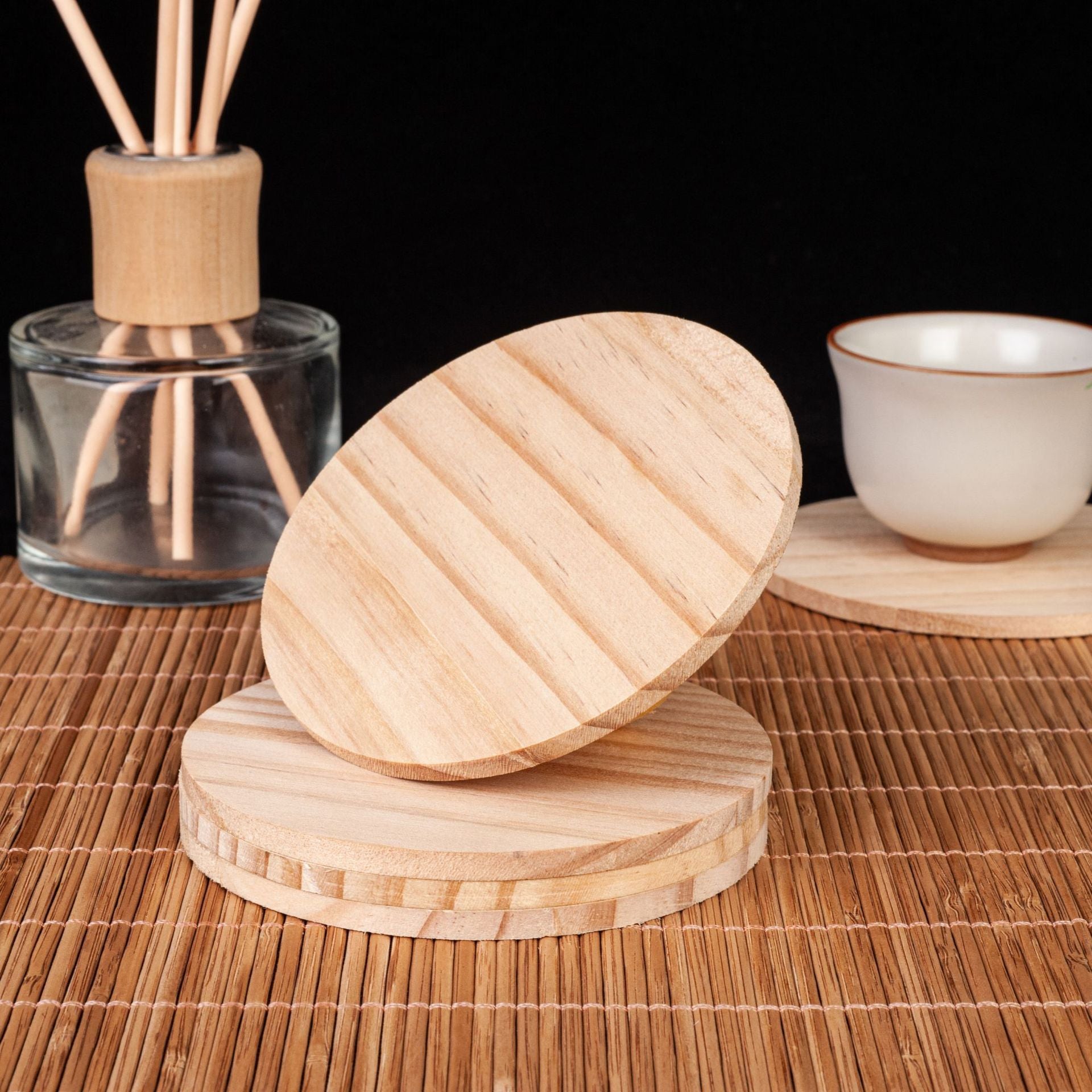 Solid Pine Wood Discs — Ideal for DIY Laser Engraving