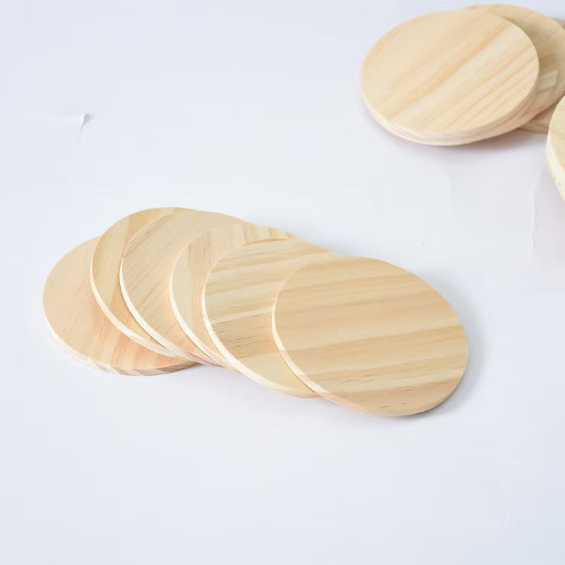 Solid Pine Wood Discs — Ideal for DIY Laser Engraving