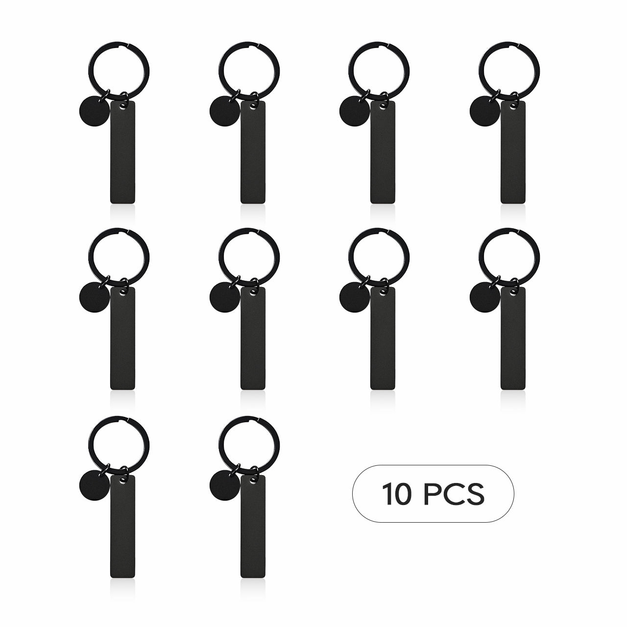 Laser Material Of Stainless Steel Keychain (10pcs) for Laser Engraving