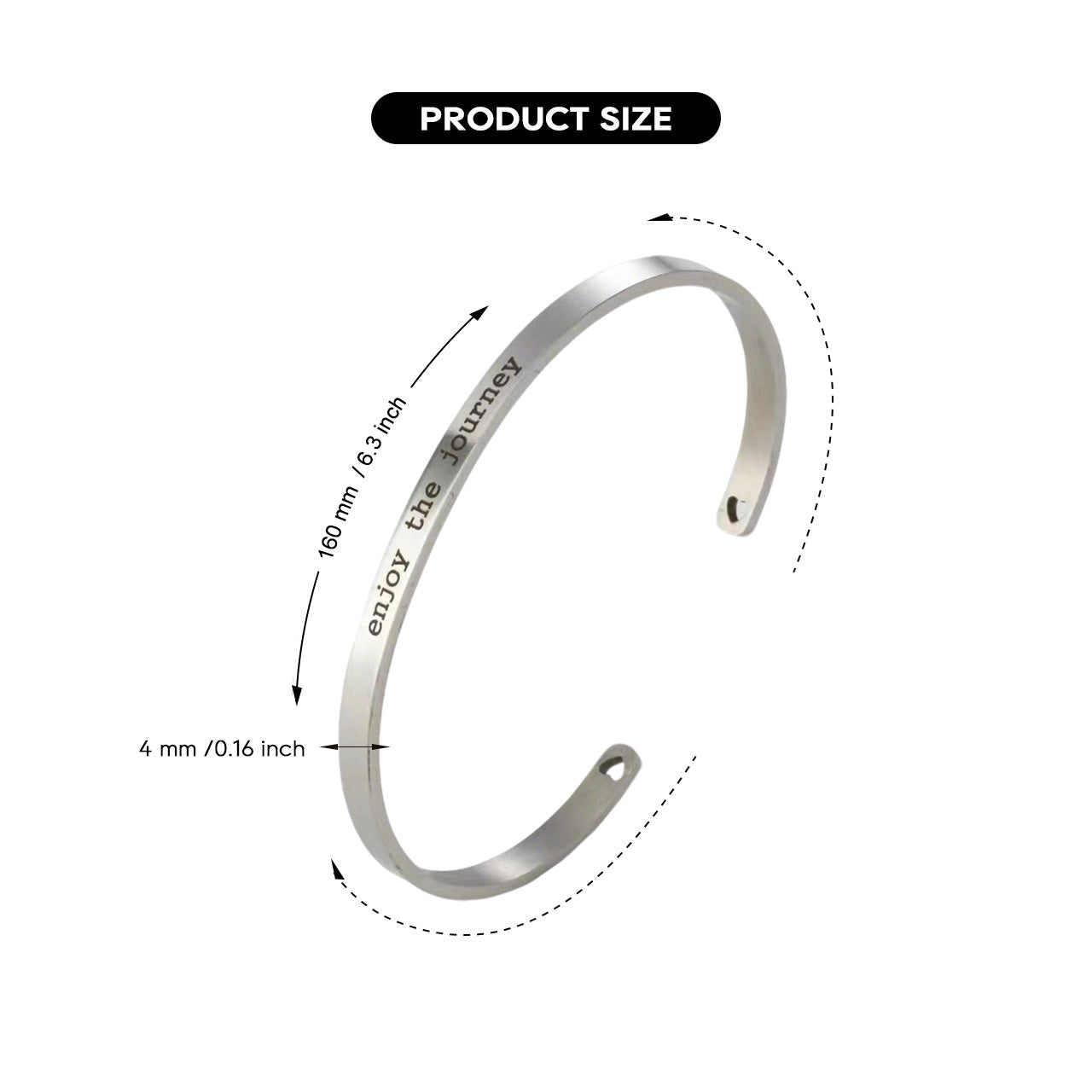 Stainless Steel Bracelet for Laser Engraving