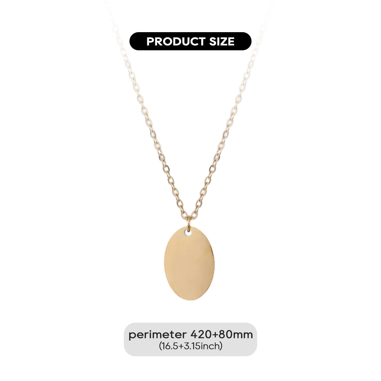Stainless Steel Necklace for Laser Engraving