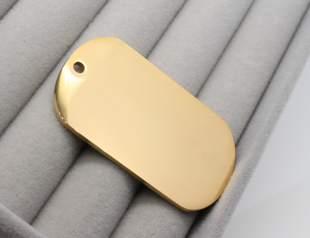 Laser Material Of Mirror Stainless Steel Pendants (10pcs) for Laser Engraving
